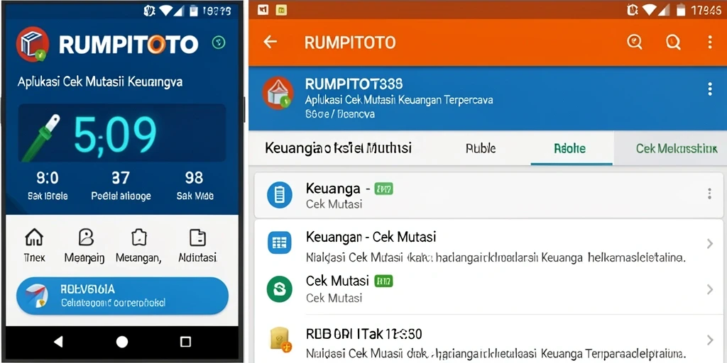 Antarmuka RUMPITOTO yang menampilkan riwayat mutasi keuangan.