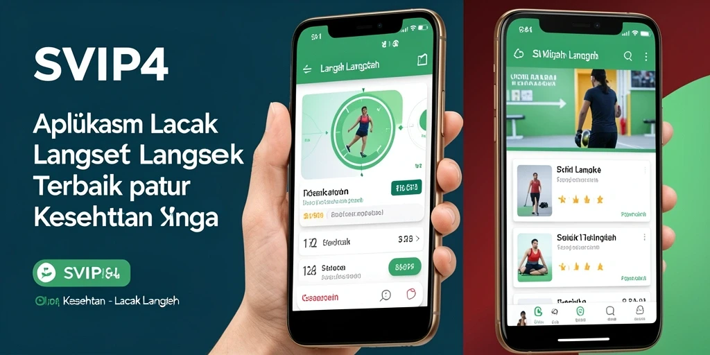 Tampilan antarmuka utama SVIP4 dengan fitur Lacak Langkah.