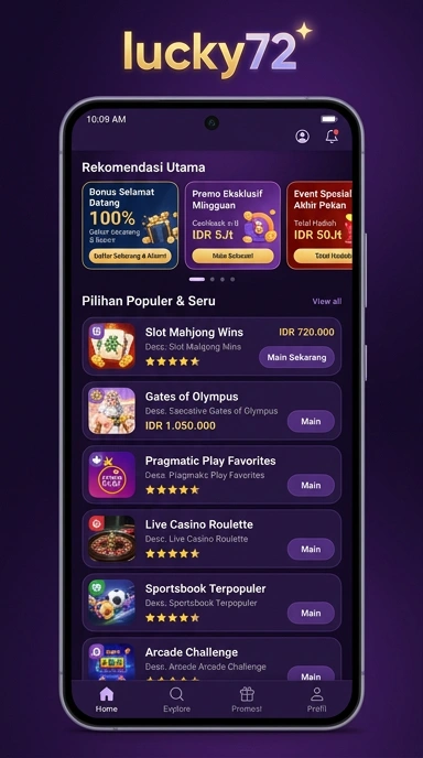 Akses Mudah ke Aplikasi Populer di lucky72 — Temukan Aplikasi Favorit Anda