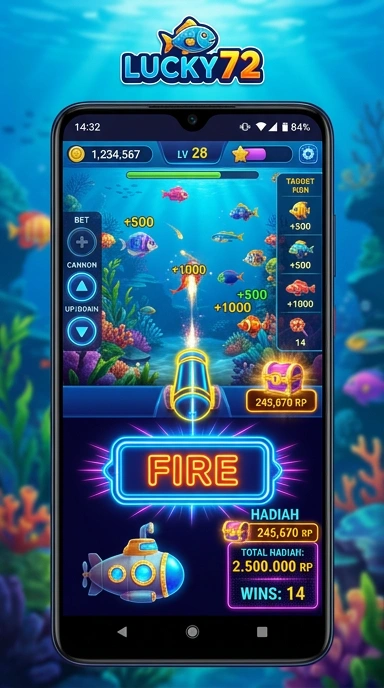 lucky72 tampilan beranda
